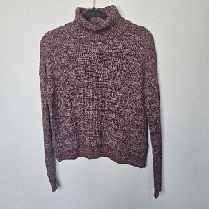 American Eagle‎ Outfitters Turtleneck Sweater Womens Small Maroon Burgundy